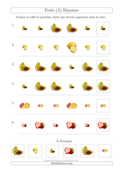 Patrons des Fruits avec Une Seule Particularité (Taille) (A) page 2