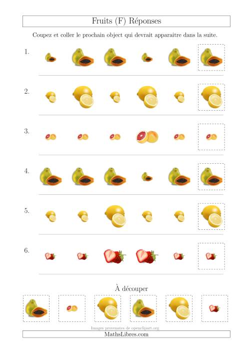 Patrons des Fruits avec Une Seule Particularité (Taille) (F) page 2