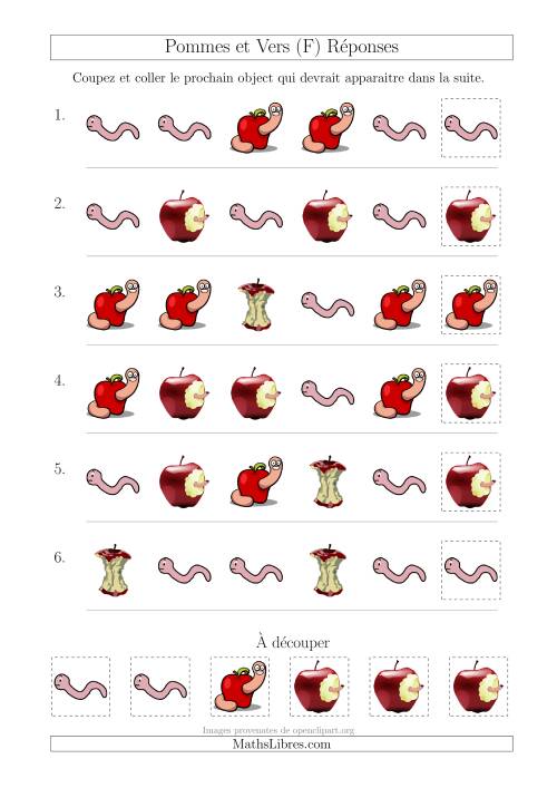 Patrons des Pommes et Vers avec Une Seule Particularité (Forme) (F) page 2