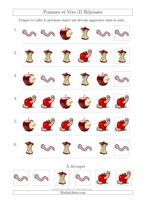 Patrons des Pommes et Vers avec Une Seule Particularité (Forme) (I) page 2