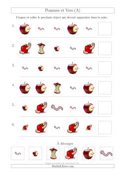 Patrons des Pommes et Vers avec Deux Particularités (Forme et Taille)