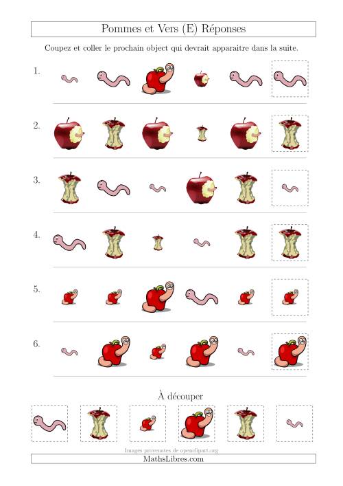 Patrons des Pommes et Vers avec Deux Particularités (Forme et Taille) (E) page 2