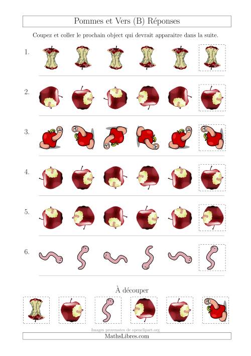 Patrons des Pommes et Vers avec Une Seule Particularité (Rotation) (B) page 2