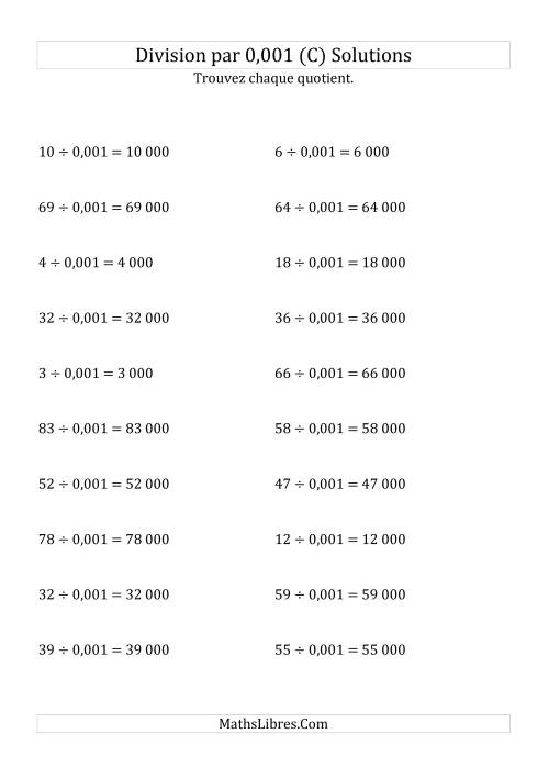 Division de nombres entiers par 0,001 (C) page 2