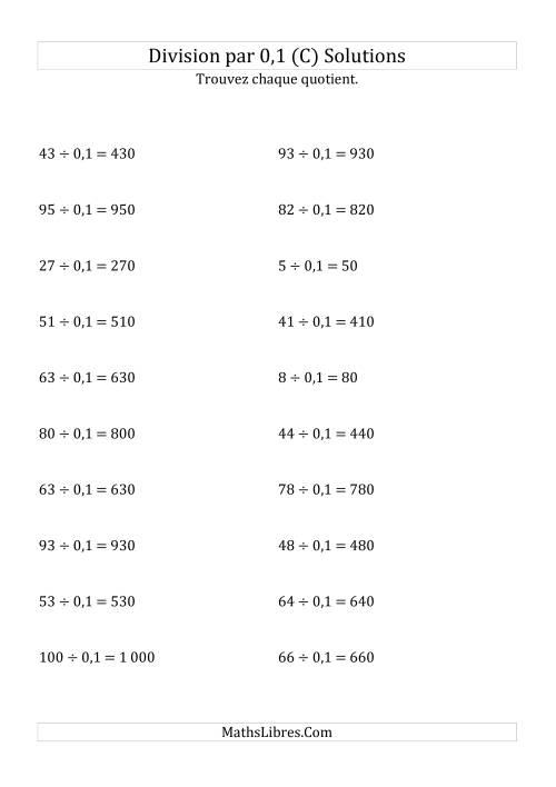 Division de nombres entiers par 0,1 (C) page 2