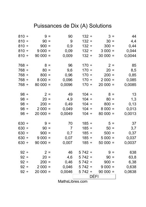 Nombres deux-chiffres divisés par multiples de puissances négatives de dix (Tout) page 2