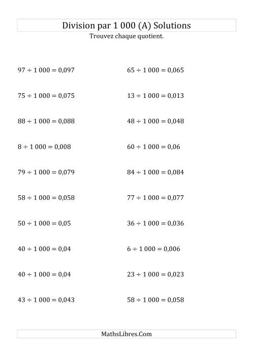 Division de nombres entiers par 1000 (A) page 2