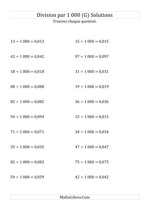 Division de nombres entiers par 1000 (G) page 2