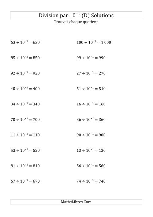 Division de nombres entiers par 10⁻¹ (D) page 2