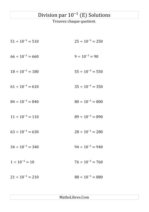 Division de nombres entiers par 10⁻¹ (E) page 2