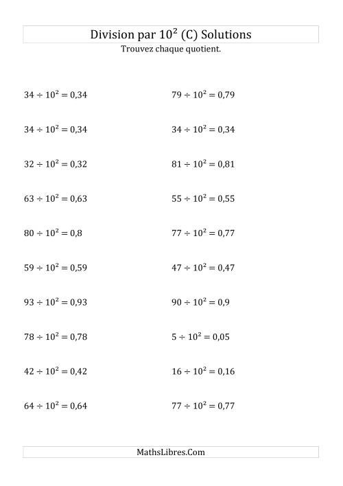 Division de nombres entiers par 10² (C) page 2