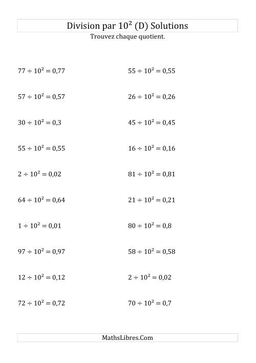 Division de nombres entiers par 10² (D) page 2