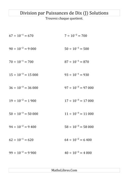 Division de nombres entiers par puissances n&eeacute;gatives de dix (forme exposant) (J) page 2