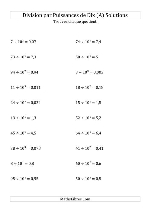 Division de nombres entiers par puissances positives de dix (forme exposant) (Tout) page 2