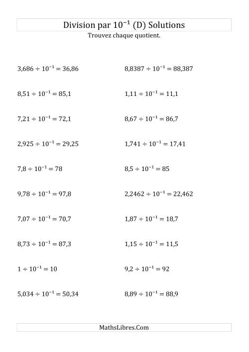 Division de nombres décimaux par 10<sup>-1</sup> (D) page 2