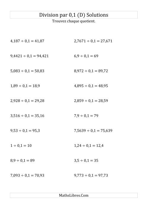 Division de nombres décimaux par 0,1 (D) page 2