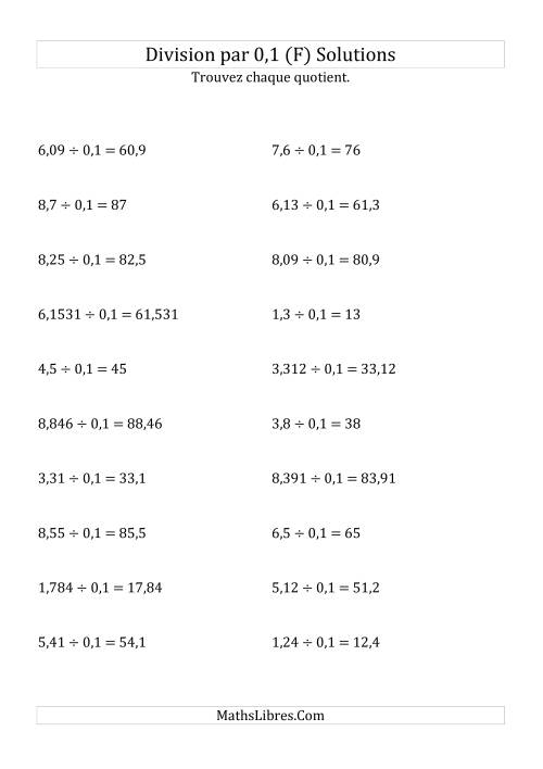 Division de nombres décimaux par 0,1 (F) page 2