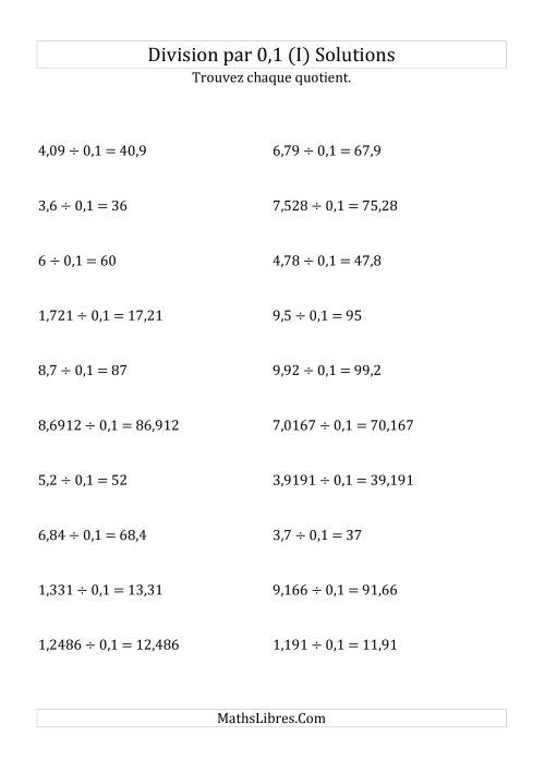 Division de nombres décimaux par 0,1 (I) page 2
