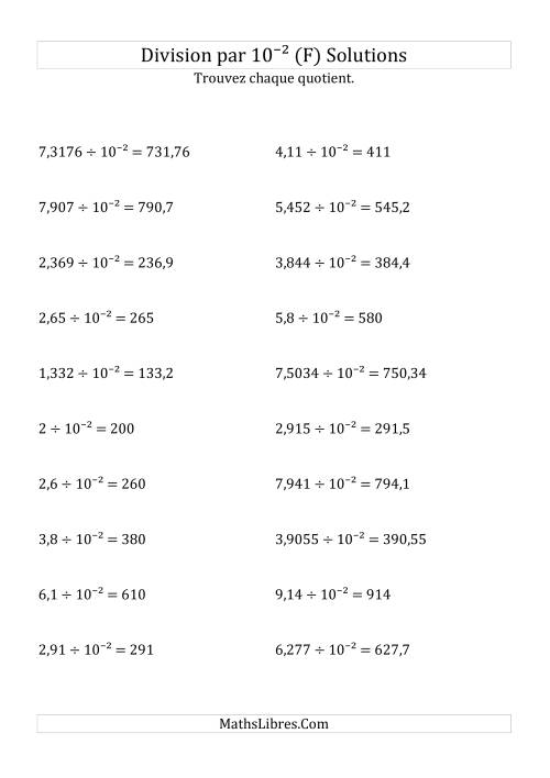 Division de nombres décimaux par 10<sup>-2</sup> (F) page 2