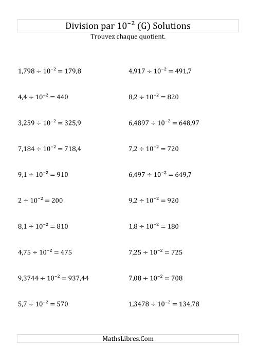 Division de nombres décimaux par 10<sup>-2</sup> (G) page 2