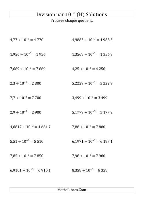 Division de nombres décimaux par 10<sup>-3</sup> (H) page 2