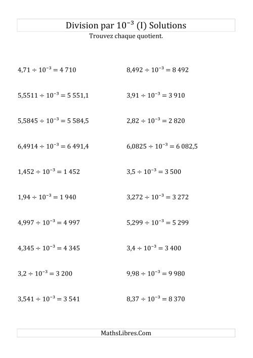 Division de nombres décimaux par 10<sup>-3</sup> (I) page 2