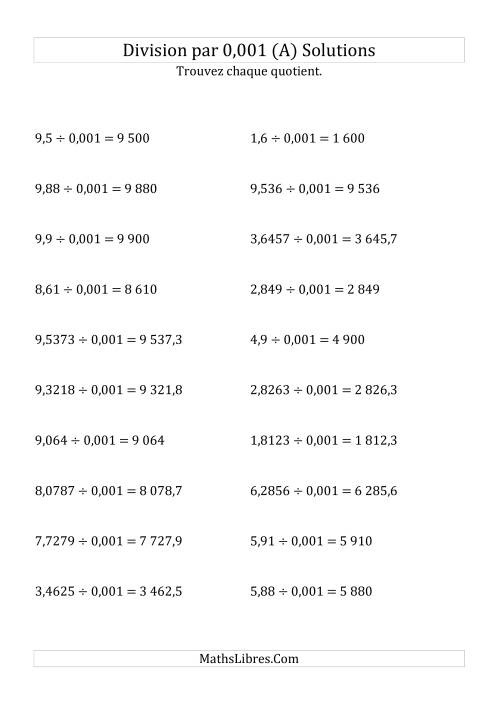 Division de nombres décimaux par 0,001 (Tout) page 2