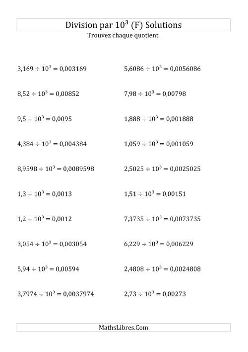 Division de nombres décimaux par 10<sup>3</sup> (F) page 2