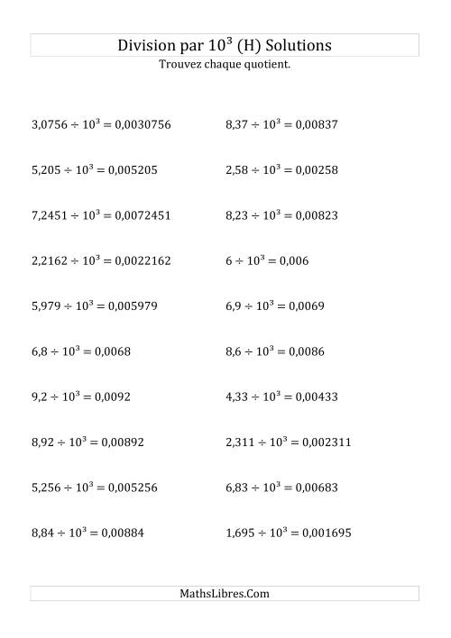 Division de nombres décimaux par 10<sup>3</sup> (H) page 2