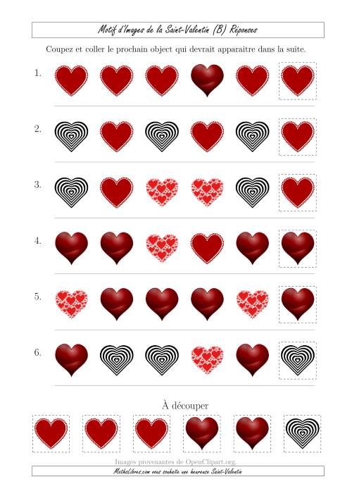 Motif d'Images de la Saint Valentin avec la Forme Comme Attribut Seulement (B) page 2