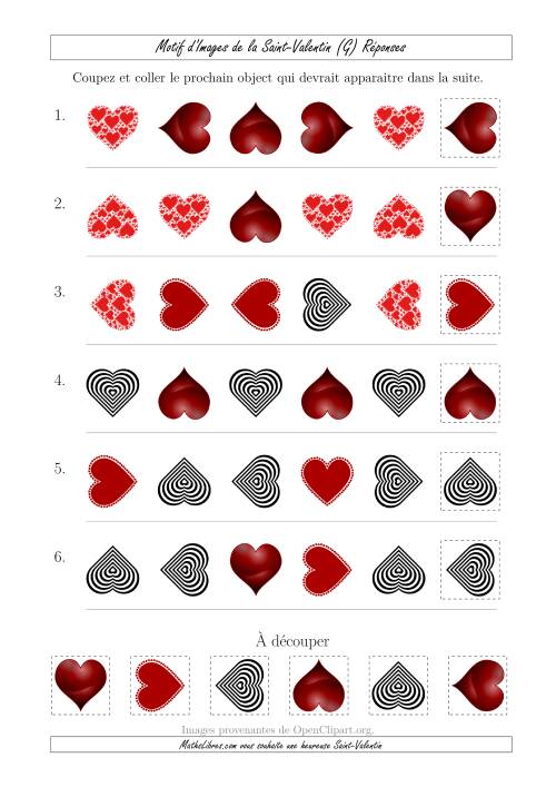 Motif d'Images de la Saint Valentin avec la Forme & la Rotation  Comme Attributs (G) page 2