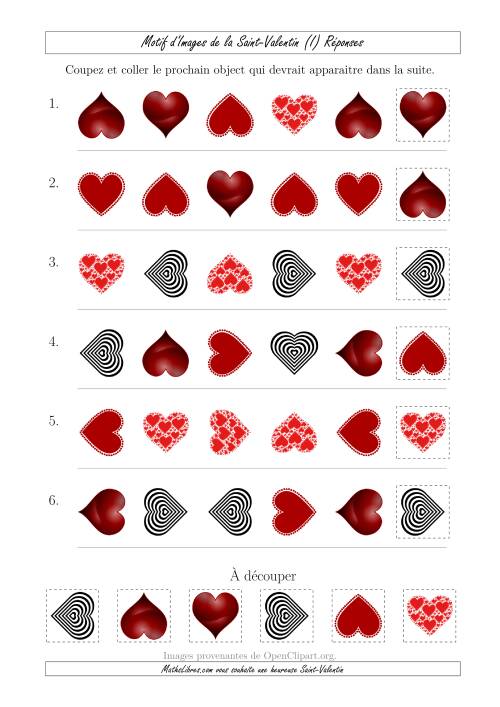 Motif d'Images de la Saint Valentin avec la Forme & la Rotation  Comme Attributs (I) page 2