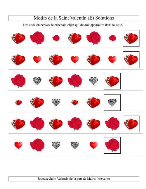 Motifs de la Saint Valentin avec Deux Particularités (forme & taille) (E) page 2