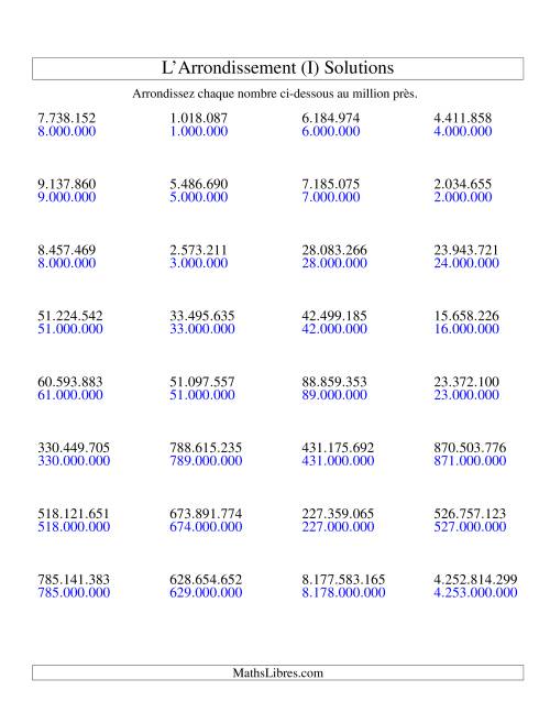 Arrondir un nombre au 1.000.000 près (version EU) (I) page 2