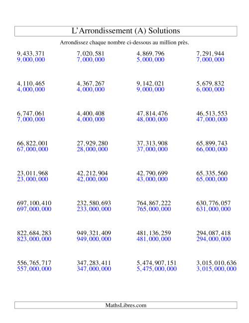Arrondir un nombre au 1,000,000 près (version US) (A) page 2
