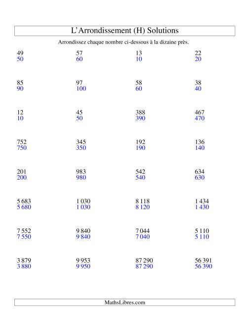 Arrondir un nombre au 10 près (version SI) (H) page 2