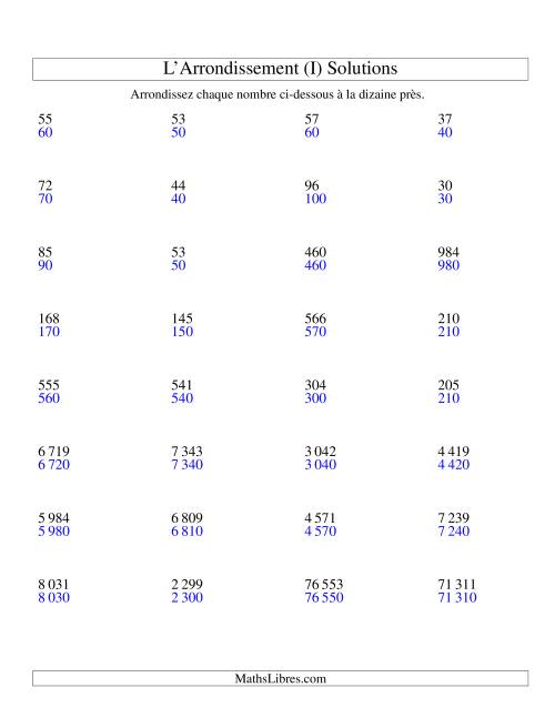 Arrondir un nombre au 10 près (version SI) (I) page 2