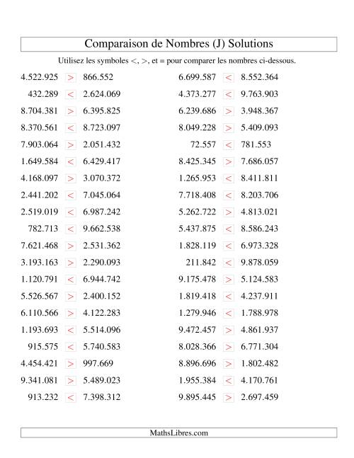 Comparaisons des chiffres jusqu'à 10.000.000 (version EU) (J) page 2