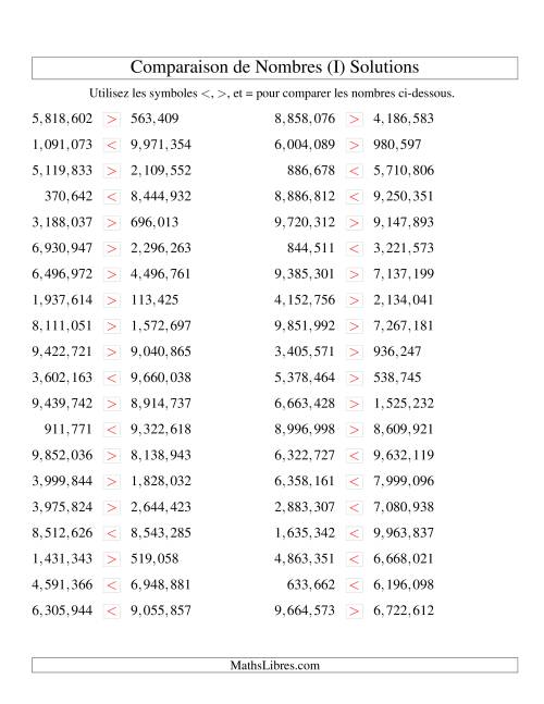 Comparaisons des chiffres jusqu'à 10,000,000 (version US) (I) page 2