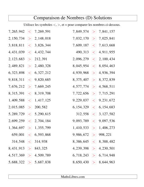 Comparaisons des chiffres jusqu'à 10,000,000 rapprochés (version US) (D) page 2