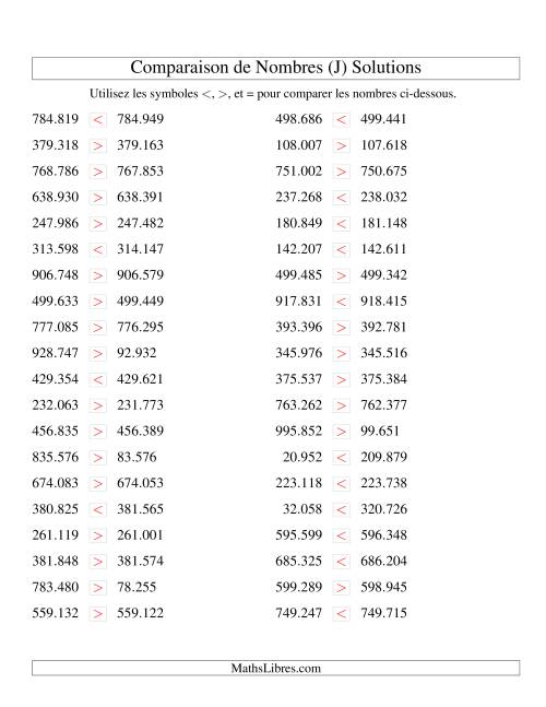 Comparaisons des chiffres jusqu'à 1.000.000 rapprochés (version EU) (J) page 2