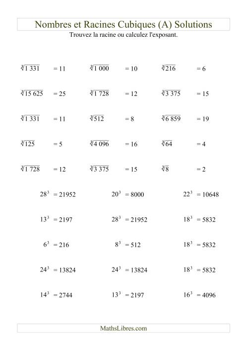 Nombres et racines cubiques (A) page 2