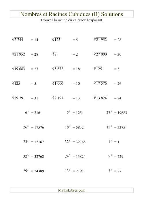 Nombres et racines cubiques (B) page 2