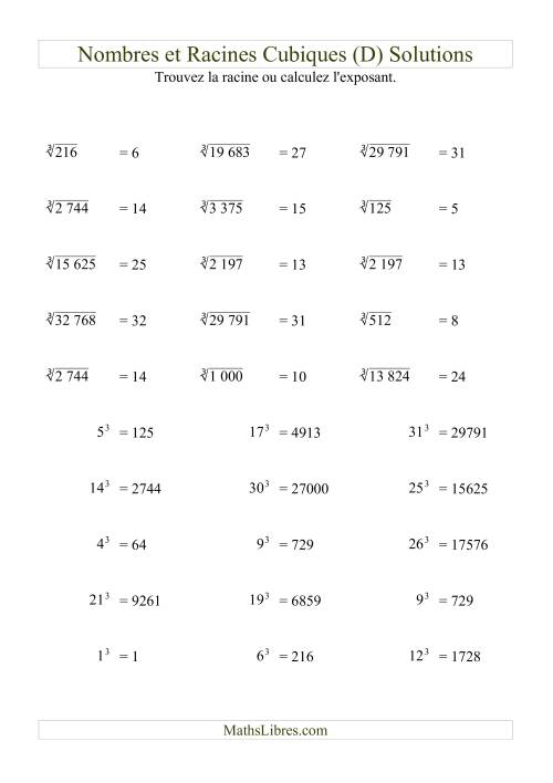 Nombres et racines cubiques (D) page 2