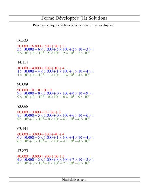 Écriture de nombres en forme dévoleppée 10.000 à 99.999 (version EU) (H) page 2