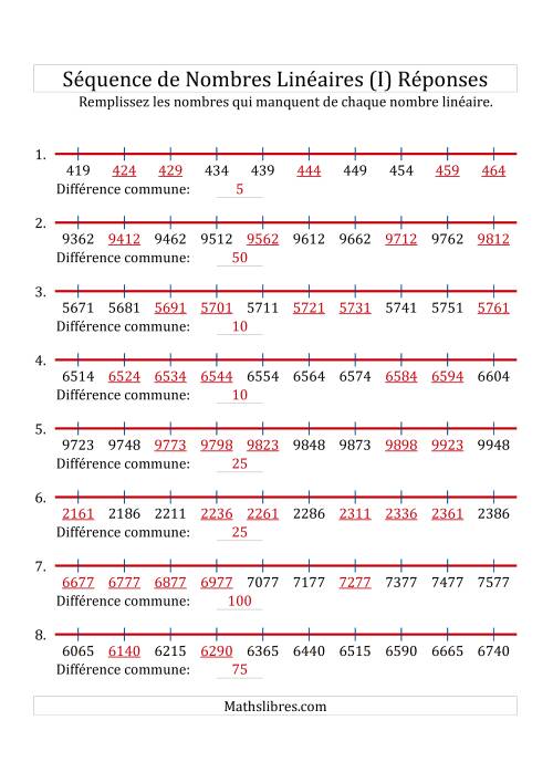 Séquence Personnalisée de Nombres Linéaires Croissants (Maximum 10 000) (I) page 2