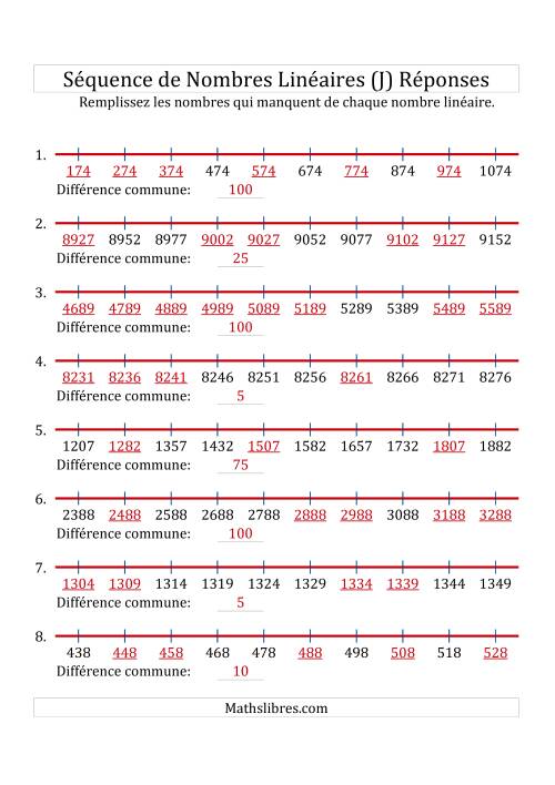 Séquence Personnalisée de Nombres Linéaires Croissants (Maximum 10 000) (J) page 2