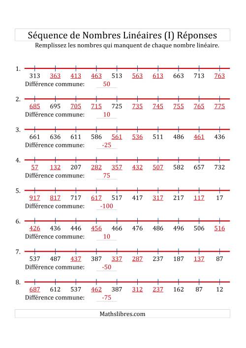 Séquence Personnalisée de Nombres Linéaires Croissants & Décroissants (Maximum 1 000) (I) page 2
