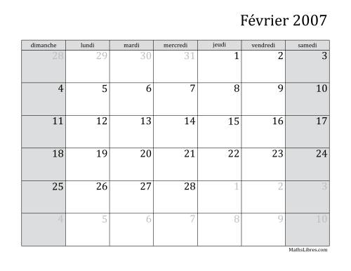 Calendrier Mensuel 2007 (A) page 2