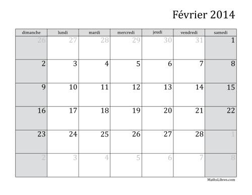 Calendrier Mensuel 2014 (A) page 2